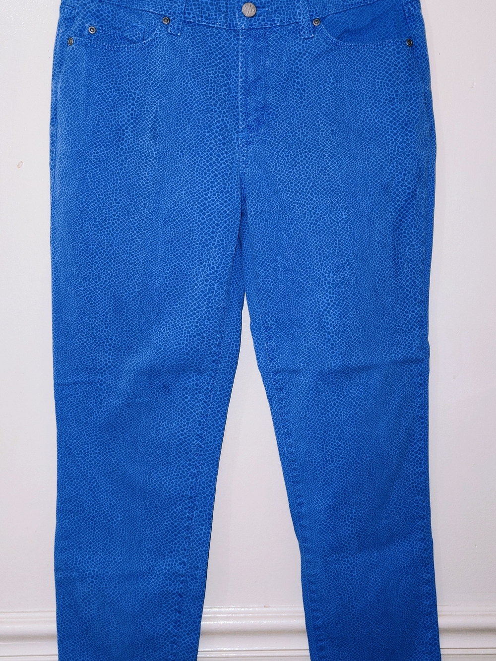 NYDJ Ladies Slim Straight Jeans With Faded Snake Print